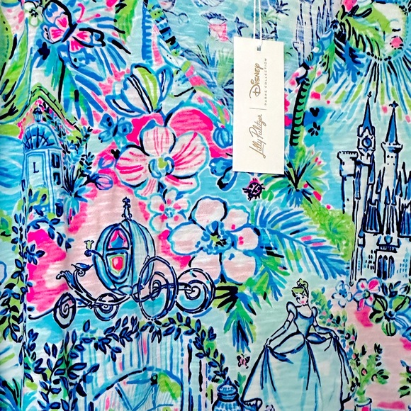 NWT Cinderella Lilly Pulitzer x Disney Parks Etta Tee Limited Edition Size Large - Picture 11 of 14